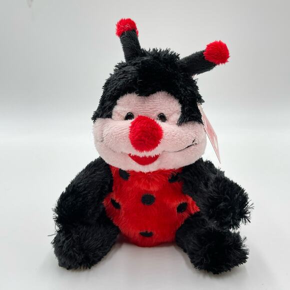 Small 6" Plushland Ladybug Plush Ladybird Red Insect Beanbag 2011 2012 Valentine - Picture 1 of 9